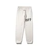 Essential American Style High Street 1977 Flocking Printing Fleece-Lined Casual Versatile Loose Fit Men's Trousers 4