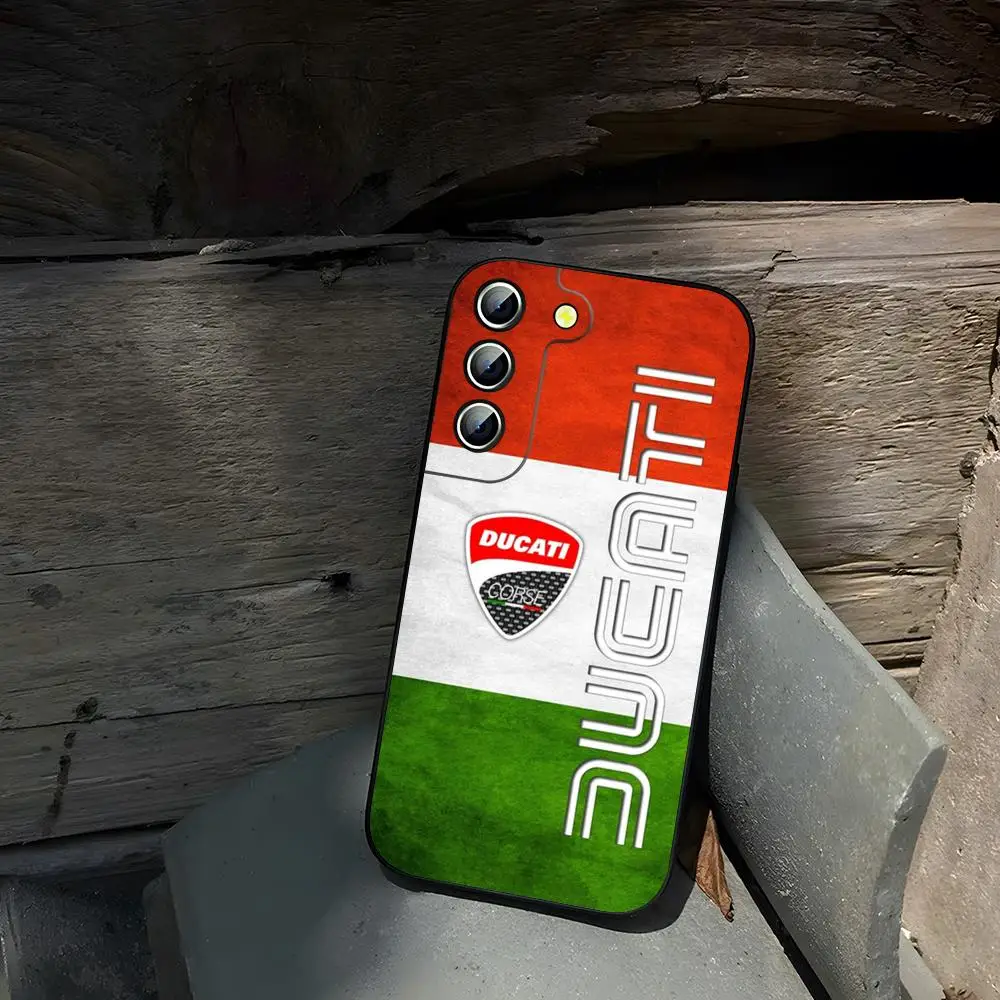 Motorcycle-Themed Durable Phone Case with Ducati Design
