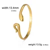Snake Bangles for Women Men Luxury Stainless Steel Animal Snake Cuff Bracelets Adjustable Gothic Party Jewelry Gift Accessories 6