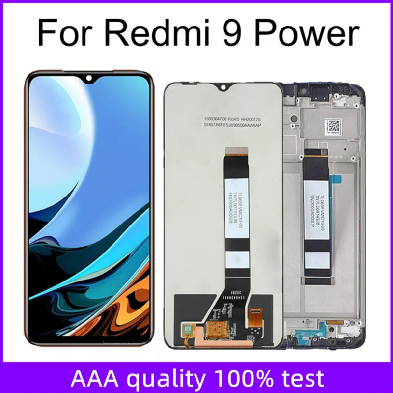 

ЖК-дисплей для Xiaomi Redmi 9 Power, ЖК-дисплей, сенсорный экран в сборе, замена для Redmi9 M2010J19SI, ЖК-дисплей