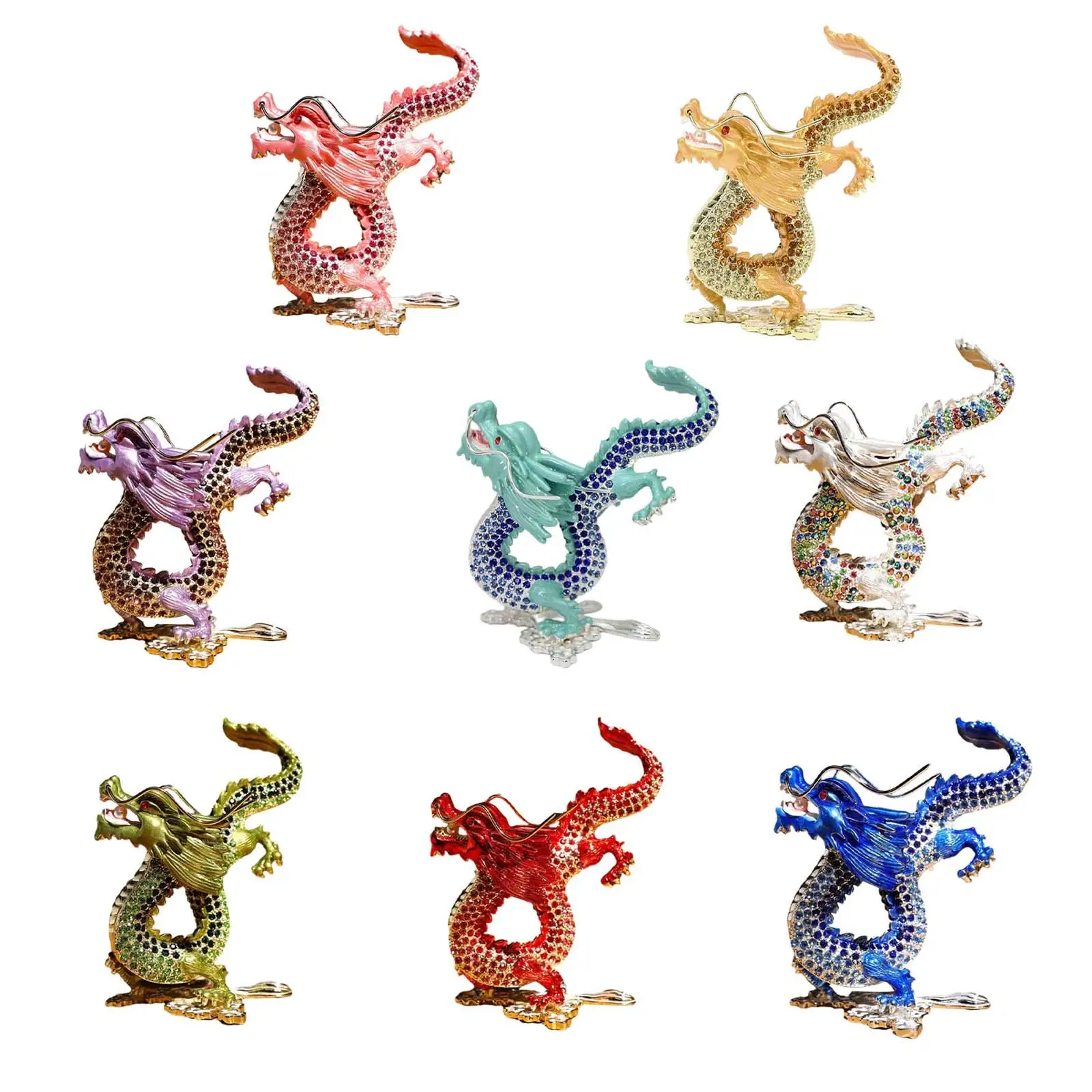 

Animal Sculpture Chinese New Year Decoration Home Decor Dragon Sculpture for Entrance Cabinet Desk Bookshelf Bedroom Living Room
