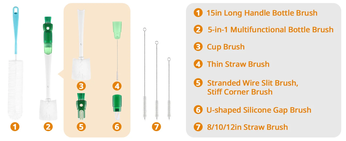 bottle cleaning set