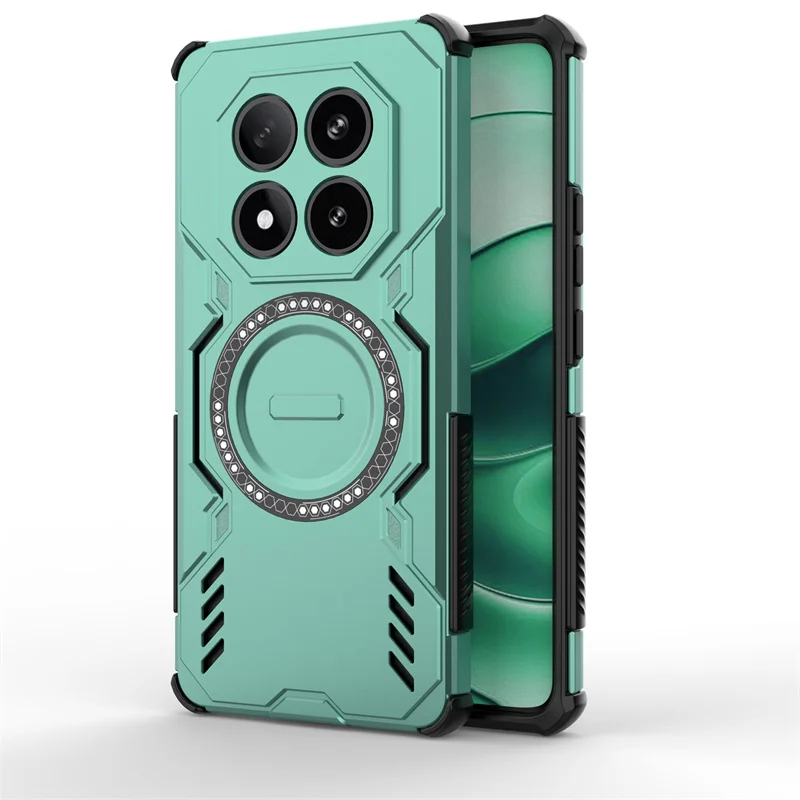Shockproof Armor Wireless Charging Case - Durable Back Cover