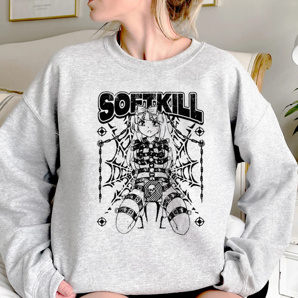 

Y2k Tops hoodies women gothic sweat y2k Pullover Hood female aesthetic sweatshirts