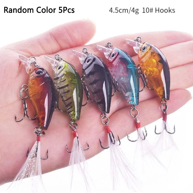 Leurre Crankbait Doré Wiggle Warts – Pour Pêche à La Traîne, 14g