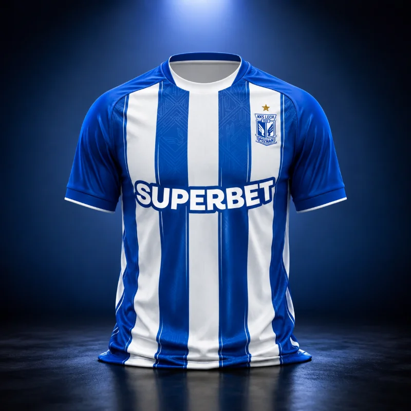 26-27 Saison Lech Poznań Fan-Geschenke Trikot Eltern-Kind 3D Sport T-Shirt Atmungsaktives Schnelltrocknendes Sweatshirt