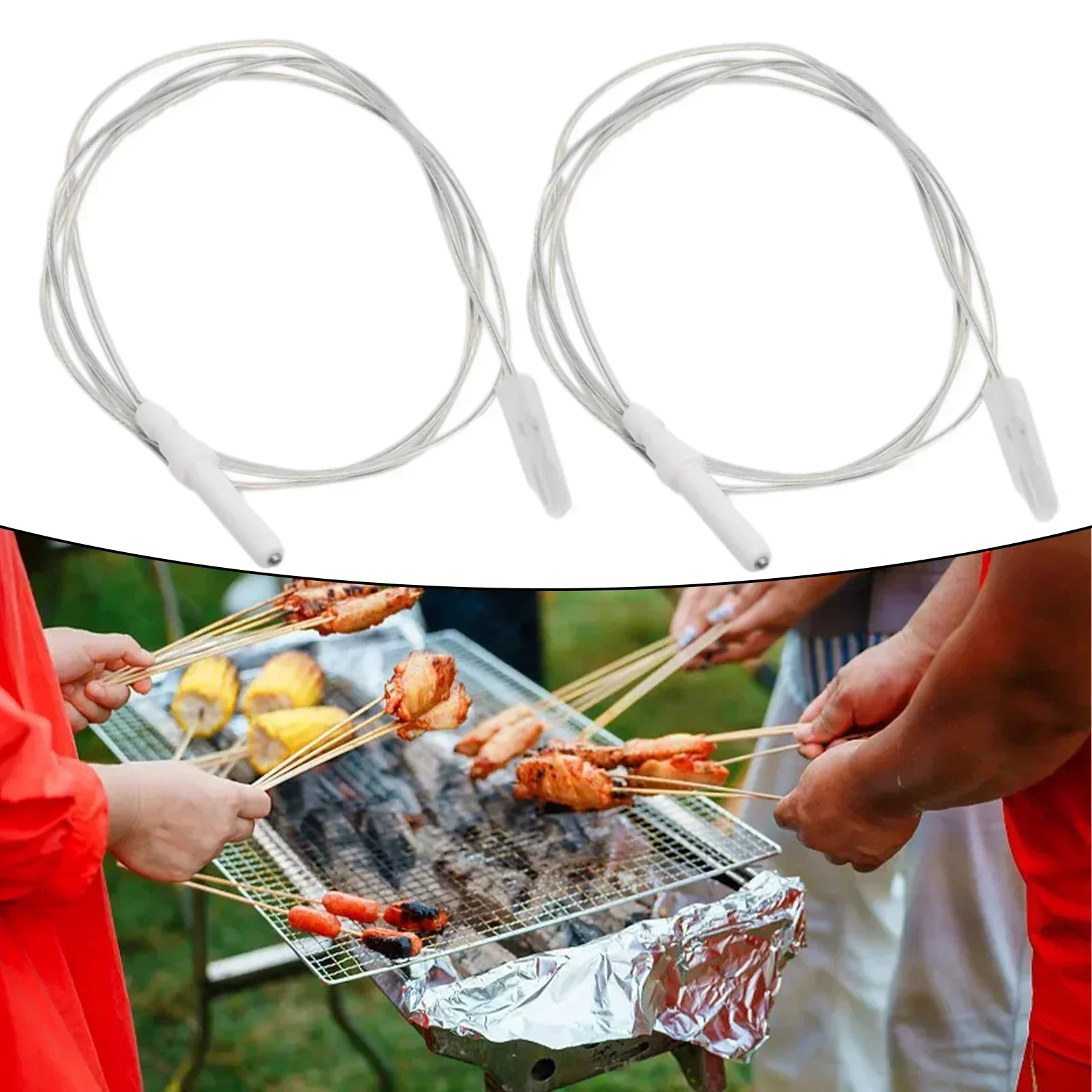 2Pcs Gas Cooker Range Stove Spare Parts Igniter Electrode Spark Plug 50-60MA 900mm 15000V Outdoor Party Kitchen Cooking Tools gas stove igniter
