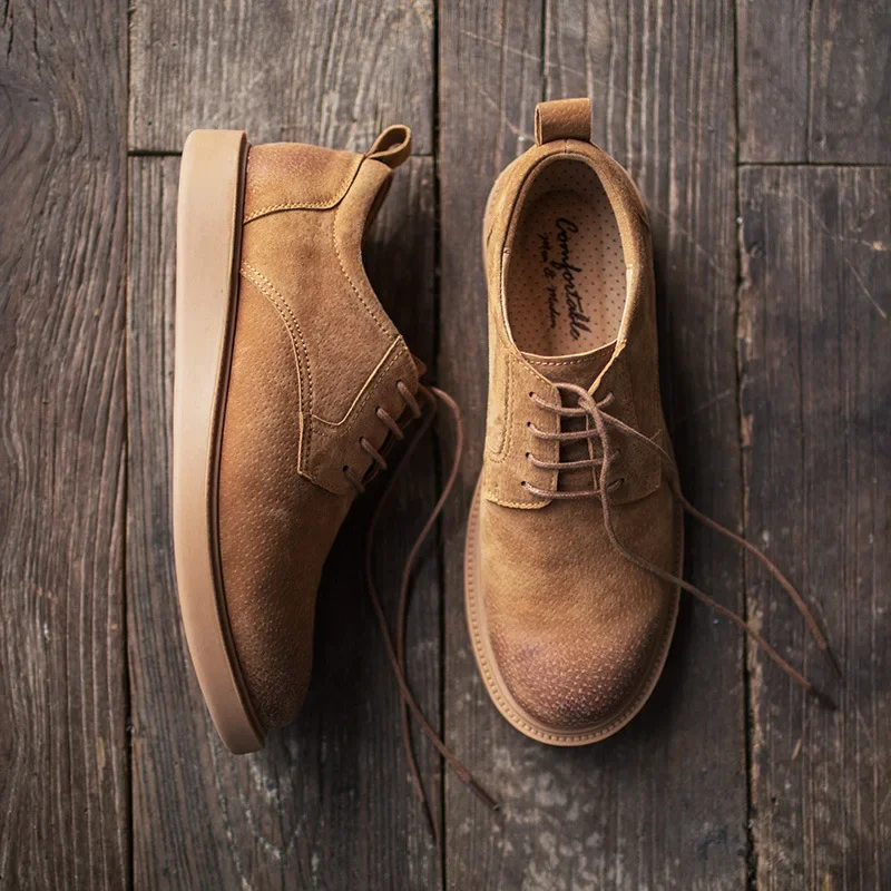 Leather Shoes Men Dress Boots British Style for Men