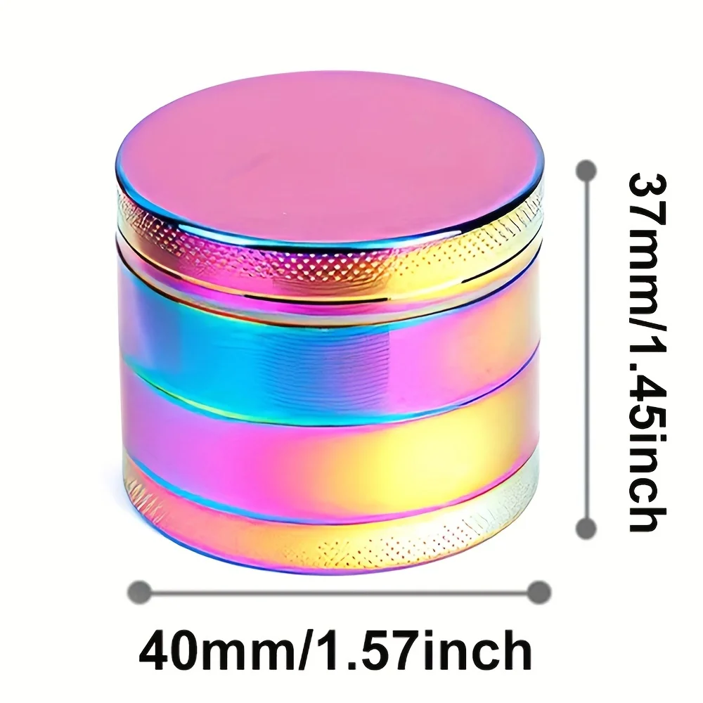 Premium 4-Layer Metal Herb Grinder with Scraper - 40mm
