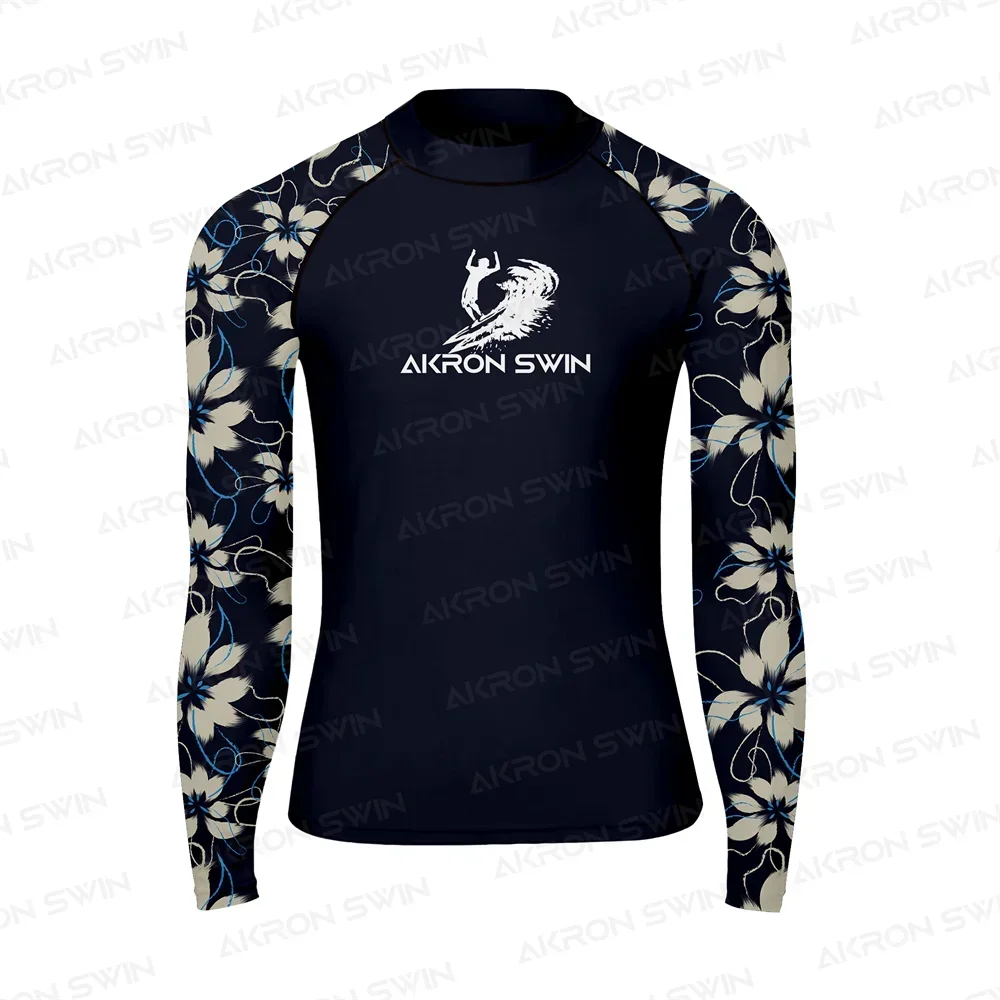 Swimsuit T-shirt Beach UV Protection Swimwear Rash Guard Long Sleeve Surfing Diving Swimsuit Surf T-shirt Rashguar UPF 50