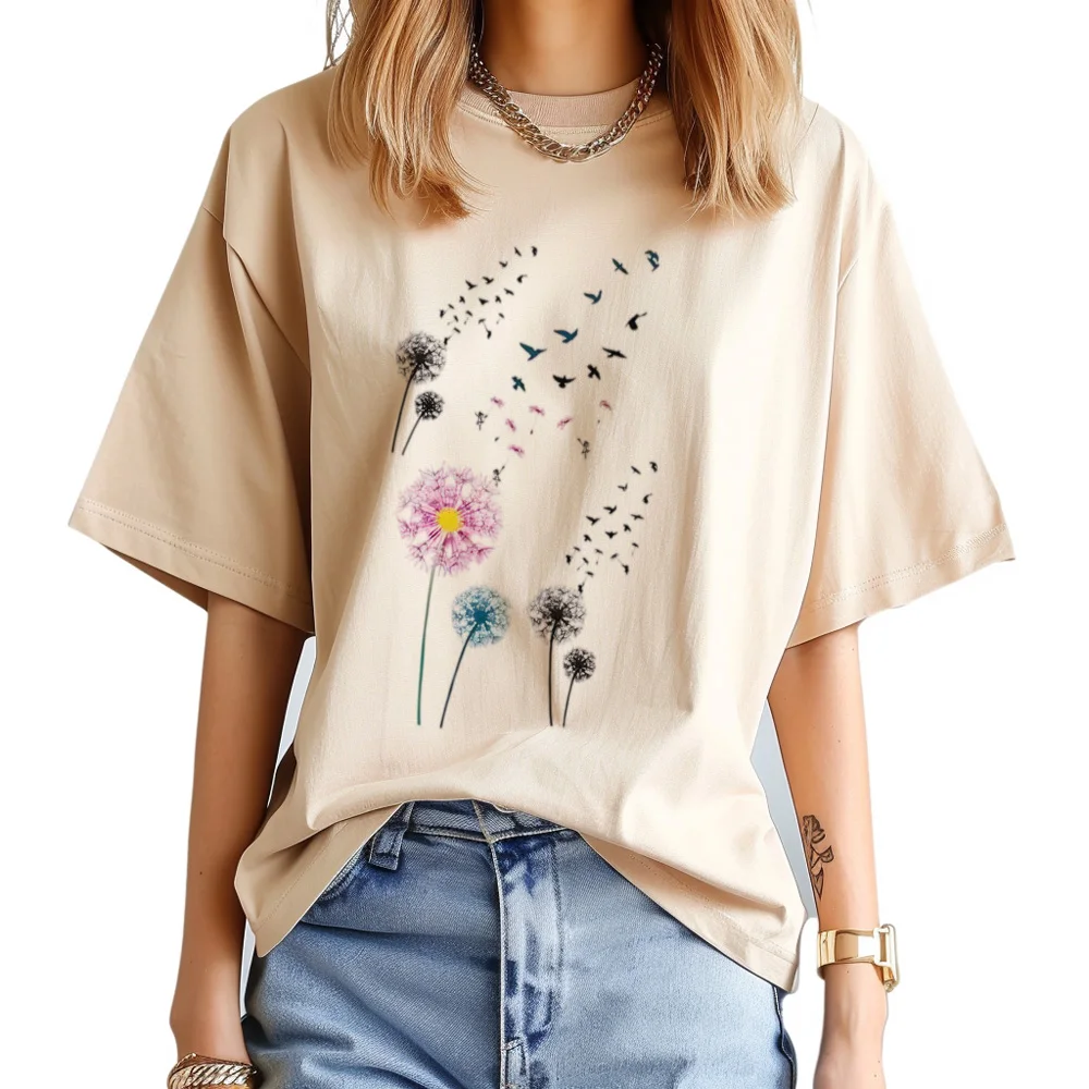 

Dandelion t-shirts women anime summer manga t shirt female graphic clothes
