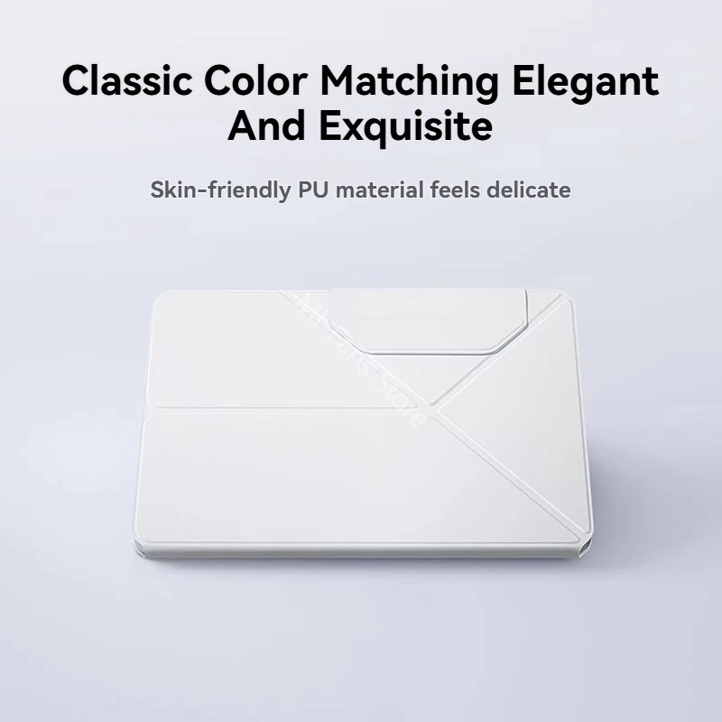 Premium PU Leather Magnetic Smart Sleeve for Tablets - 11.2 Inch Folding Flip Protective Stand Cover