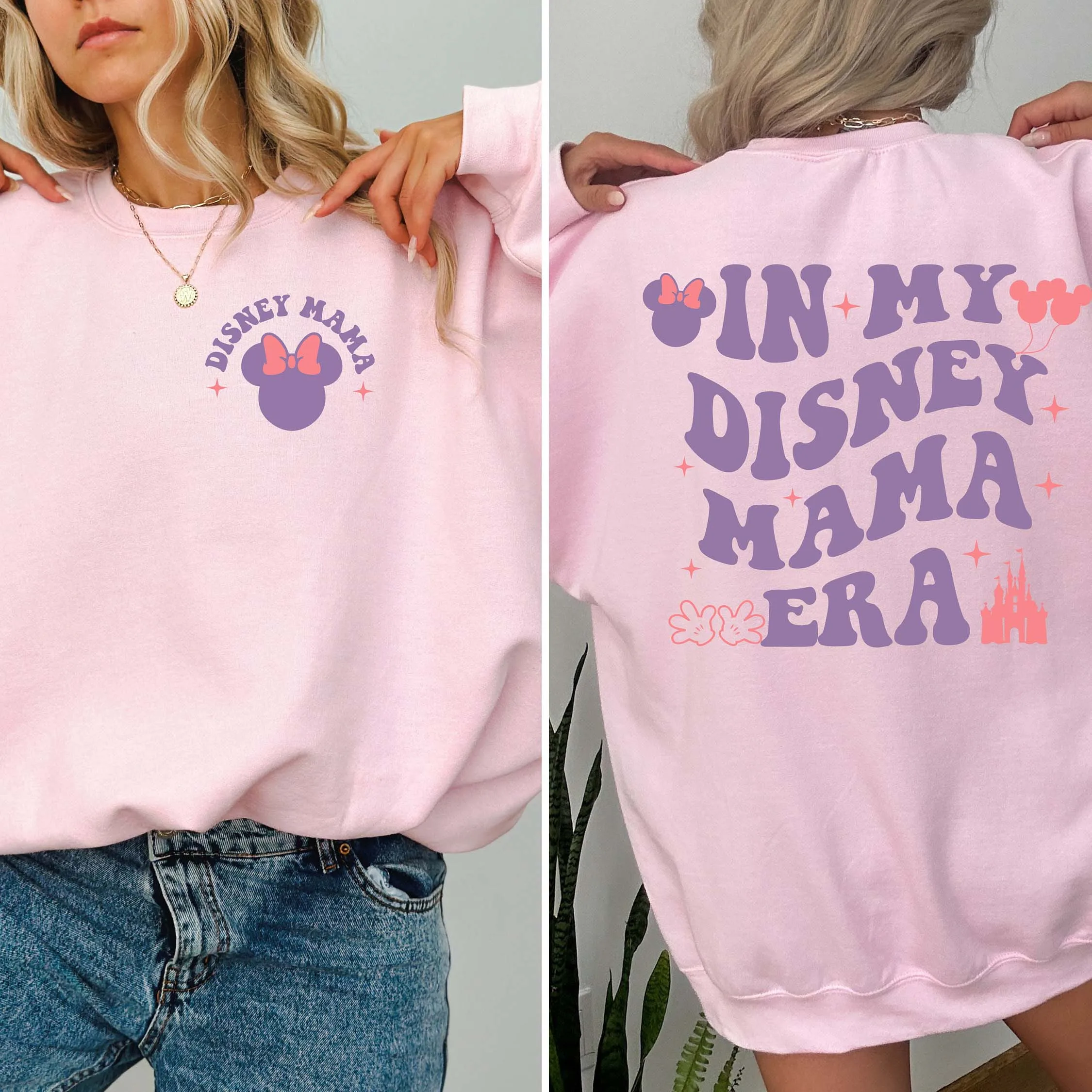 Mama Mini Mickey Ear Mama Day Iron on Transfers Heat transfer Decals for Clothes Thermal Patches