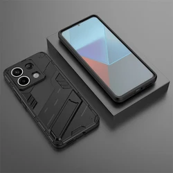 Rugged Shockproof Kickstand Case with Car Mount Feature for Redmi Note13Pro Plus (Black)