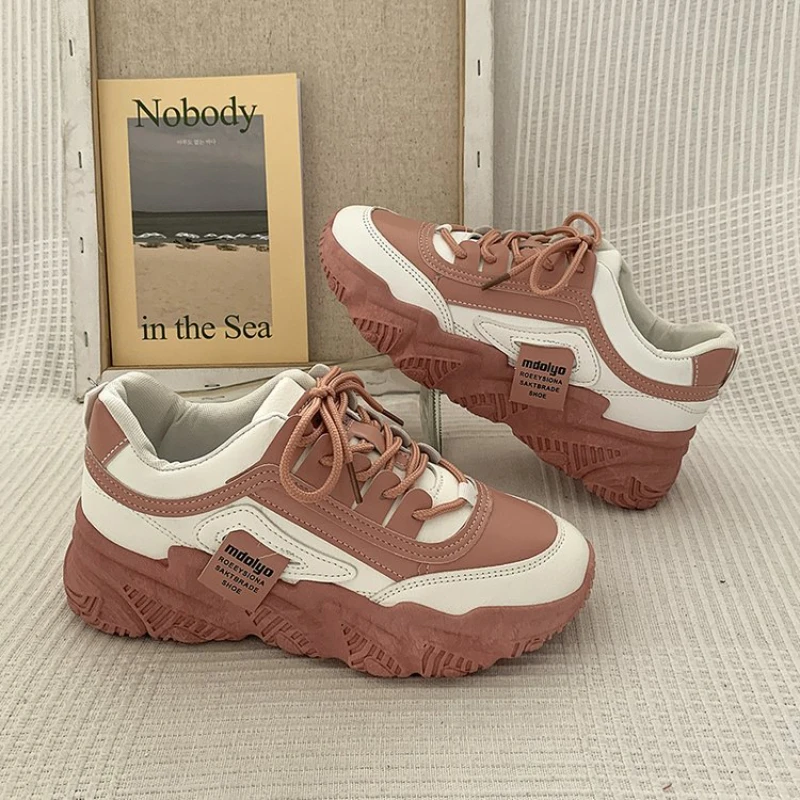 Shoes Female 2023 Spring New Running Shoes Thick Sole Elevated Casual Sports Shoes Female Designer Shoes