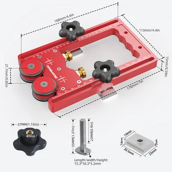 Enjoywood One-Way Double Wheel Woodworking Baffle Tool 5