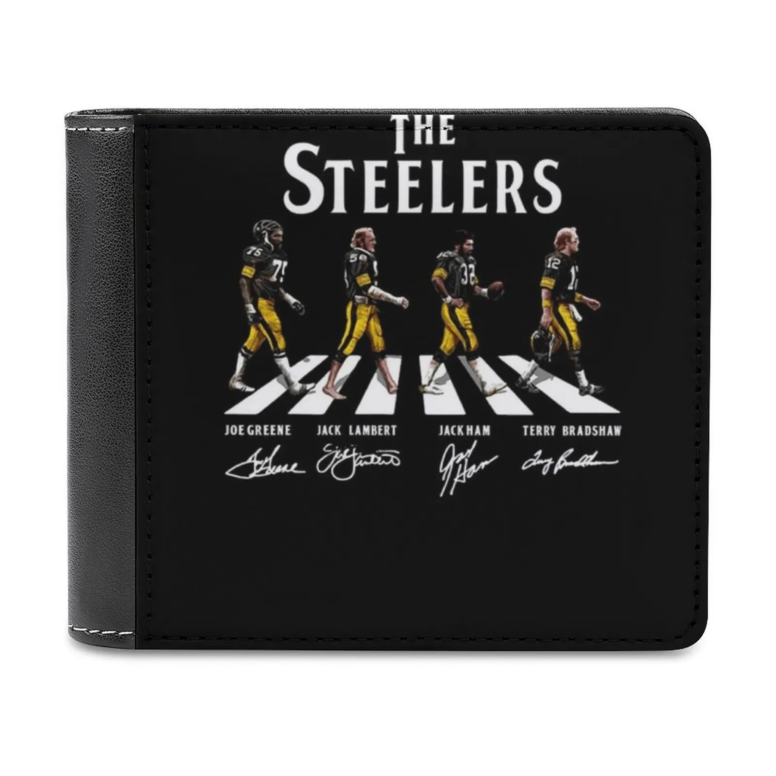 

The-Steelers-Abbey-Road новый модный мужской кошелек из искусственной кожи женские кошельки персонализированные кошельки бумажник Steelers персонализированный