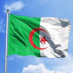 Algeria National Flag - Premium Polyester with Fade - Proof, Vibrant Colors and Reinforced Stitching for Parades, Office & Outdoor Decor