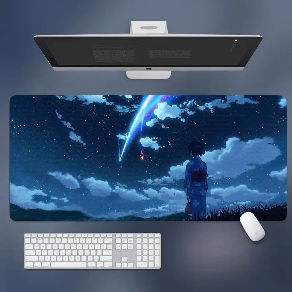 Your Name Makoto Shinkai Animated Films 2020 New Office Mice Gamer Soft Mouse Pad Size For Game Keyboard Pad 2