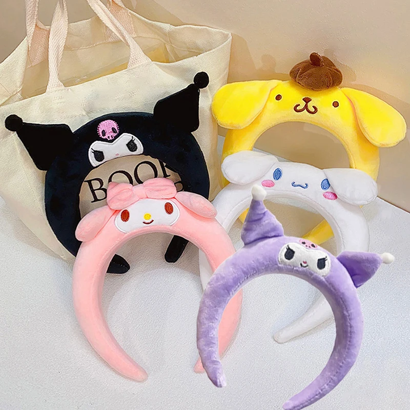 

Аксессуары для волос Sanrio, милый мультяшный плюшевый головной убор для девочек