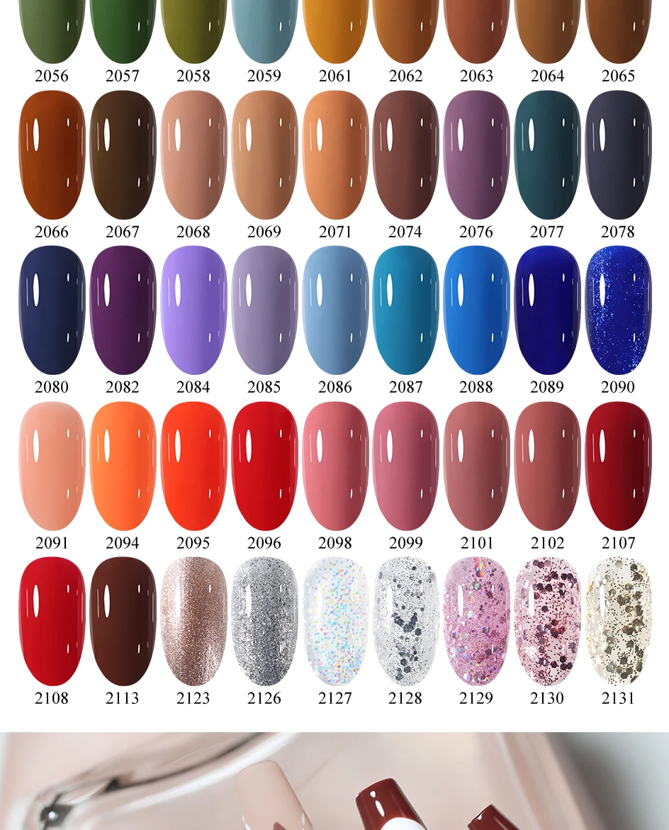 Arte Clavo 15ml Gel-Nagellack Neon Braun Königsblau Rot Grün Nude Nail Art Lack Gel-Lackierung Top Coat UV-Gel-Nagellack – Detail 14