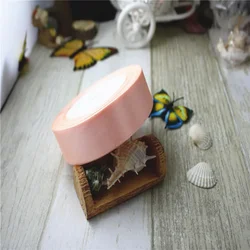 Luxurious Silk Satin Ribbons for Crafts, Gift Wrapping, and Decorative Elegance - 22 Meters (Champagne)