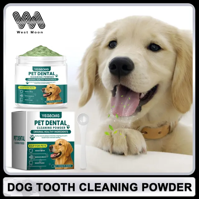Pet Teeth Cleaning Powder for Dog Reduces Tartar and Calculus Protect Dog Oral Gum Health Freshen Breath Dog Cleaning Products 1