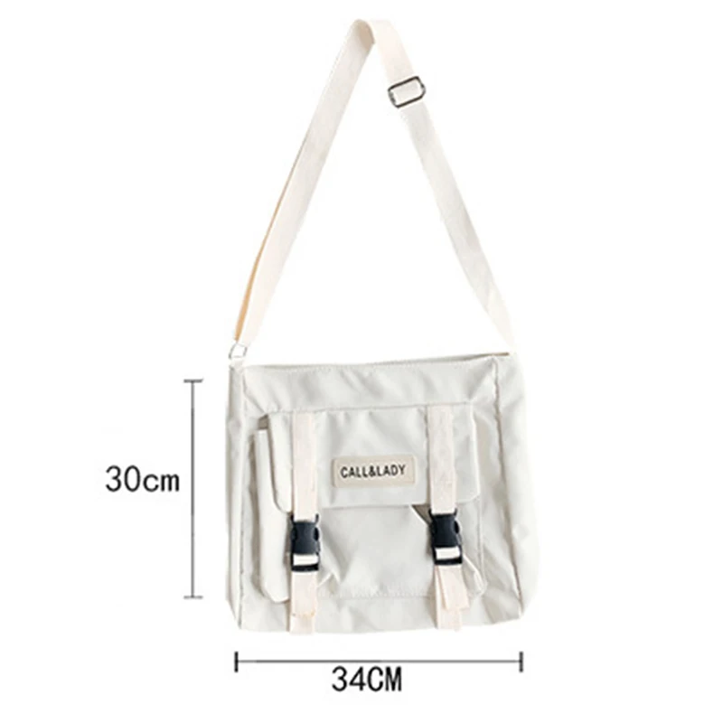 Womens Nylon Messenger Bag Shoulder Bags Waterproof Tote Bags Crossbody Handbag Simple Messenger Bag Student Bag