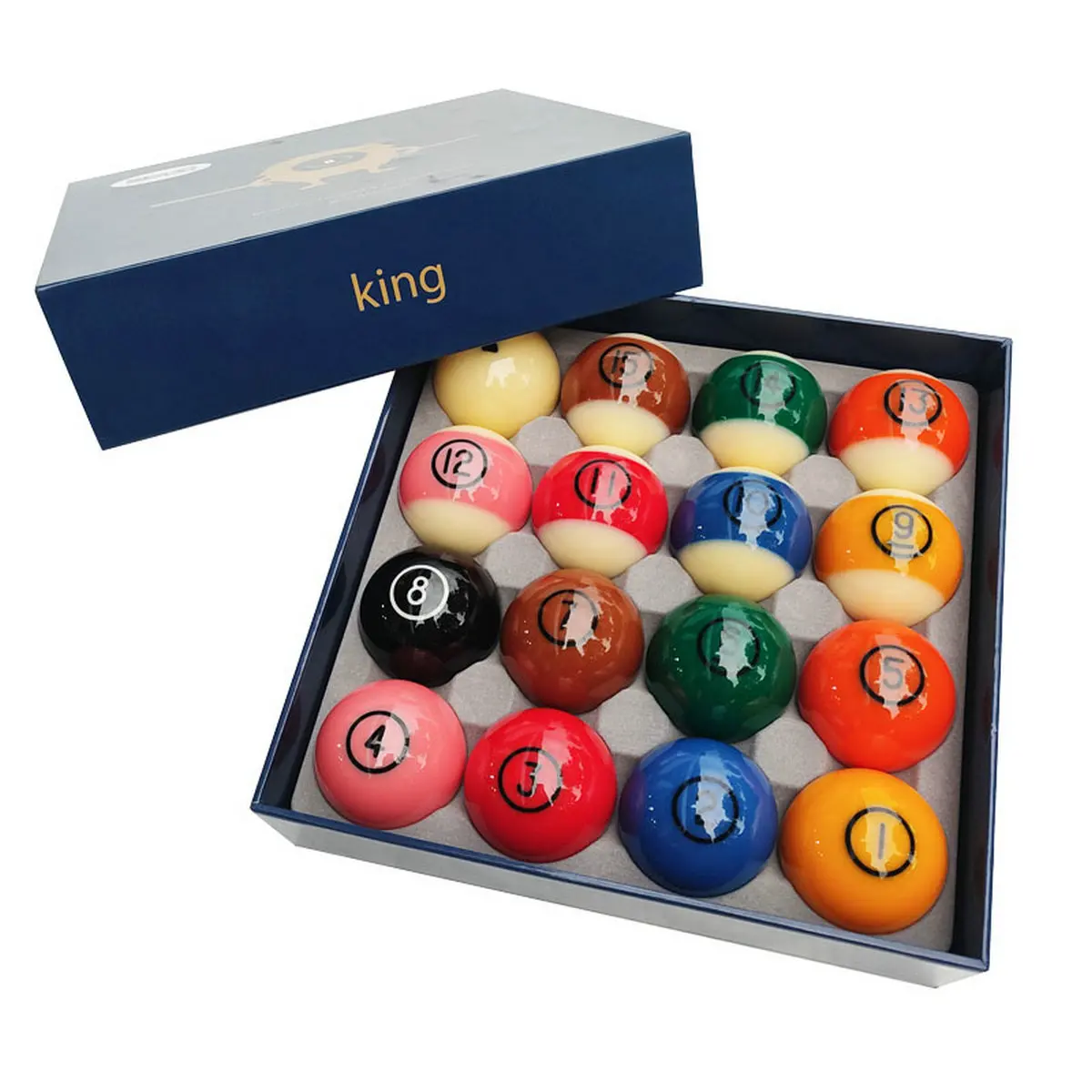 Belgium DYNASPHERE Magic King Phenolic Billiard Pool Ball Set 2-1/4"