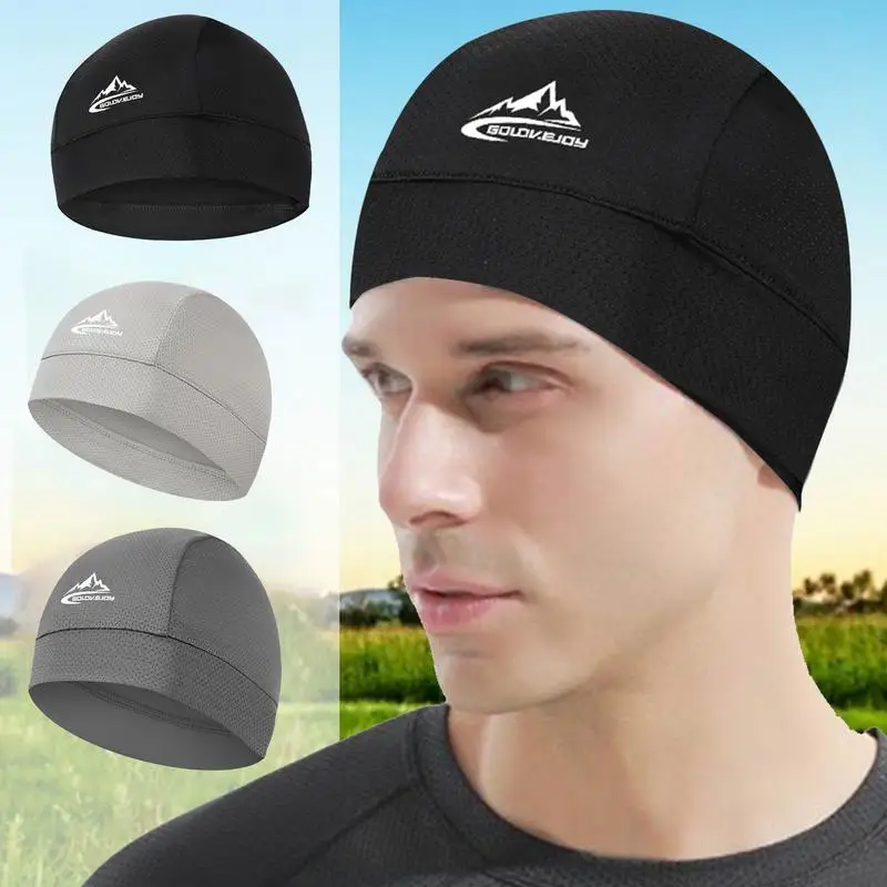 

Cooling Skull Caps Helmet Lining Breathable Sweat Wicking Cycling Sports Running Hat Comfortable Outdoor Hiking Quick Dry Caps