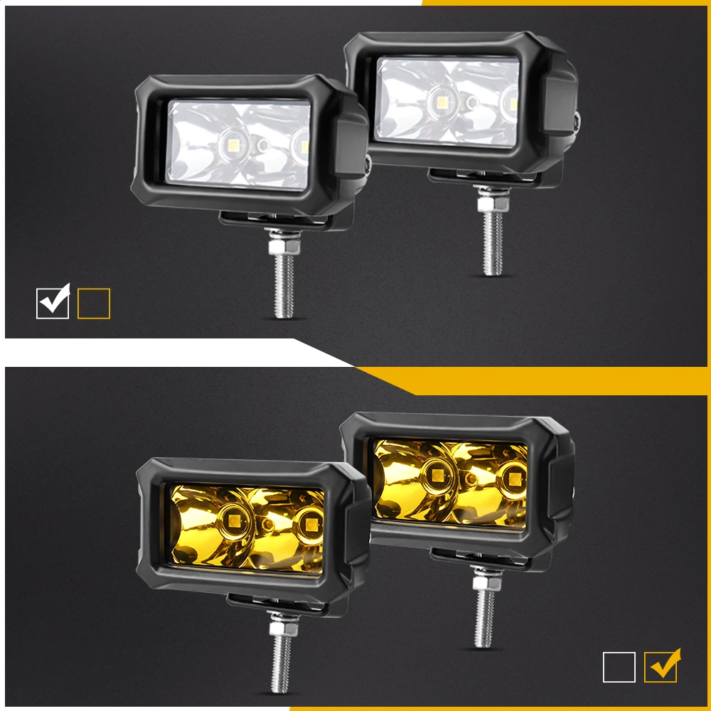 Mini Led Spot Cube Licht Fahren Nebligen Arbeit Lichter Off road 4X4 Beleuchtung Motorrad Auto Moto Pickup SUV für Universal Fahrzeuge – Detail 1