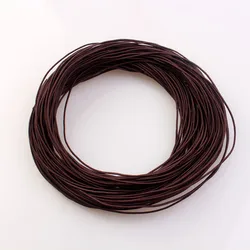 24M Braided Elastic Cord - Stretch String for Crafting & Jewelry Making, 23 Vibrant Colors (Red Coffee)