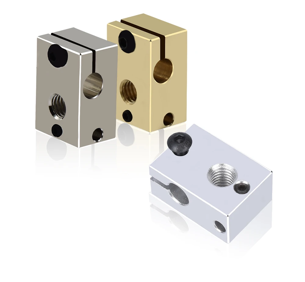 Hohe Qualität V6 PT100 Heizung Block Silikon Socken Aluminium Messing Kupfer Überzogene Heizblöcke Für V6 Hotend – Detail 6