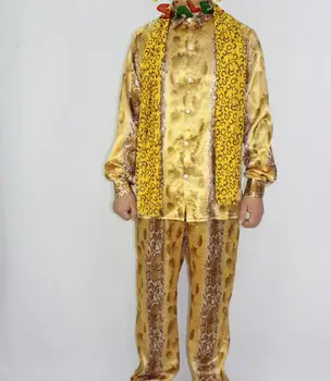 Costume Cosplay PPAP Pen Pineapple Apple Pen Piko-Taro, Outfit di Halloween, Uniforme con Camicia, Pantaloni e Sciarpa per Adulti