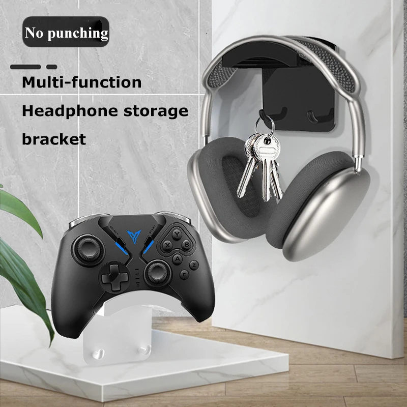 

Headphone Bracket Hanger Adhesive Wall Mounted Headset Hanger Game Handle Controller Stand Stand Universal Display Shelf for PS