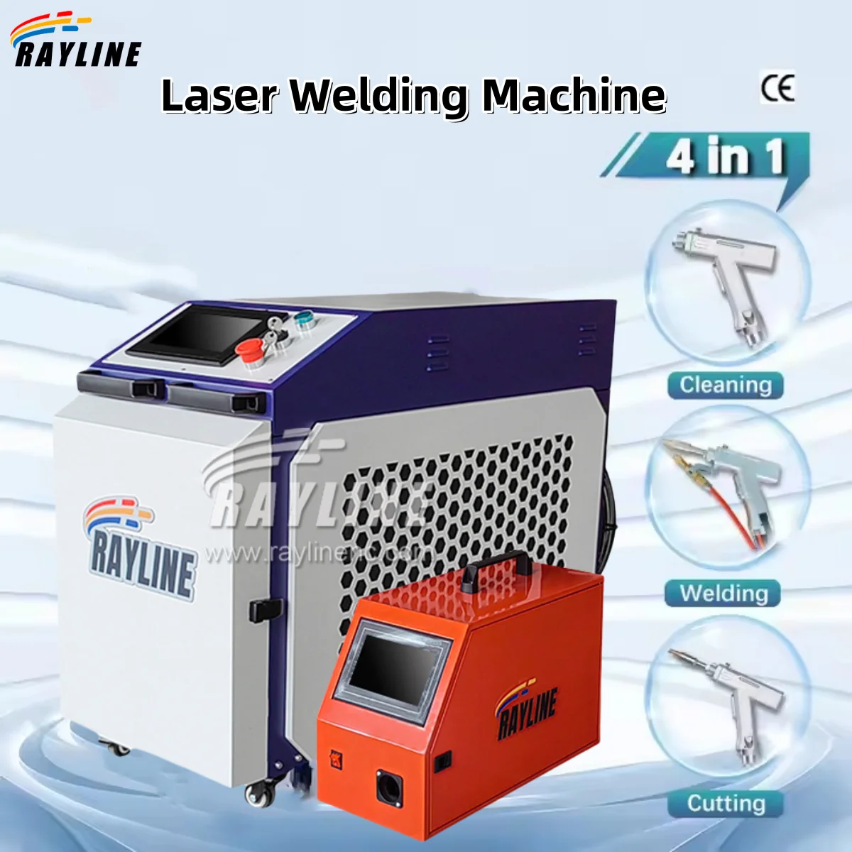 4 in 1 Laser Welding Machine 1500-3000W Handheld Laser Welding Cutting Cleaning  Water-cooling Laser Welder Metal Stainless 3
