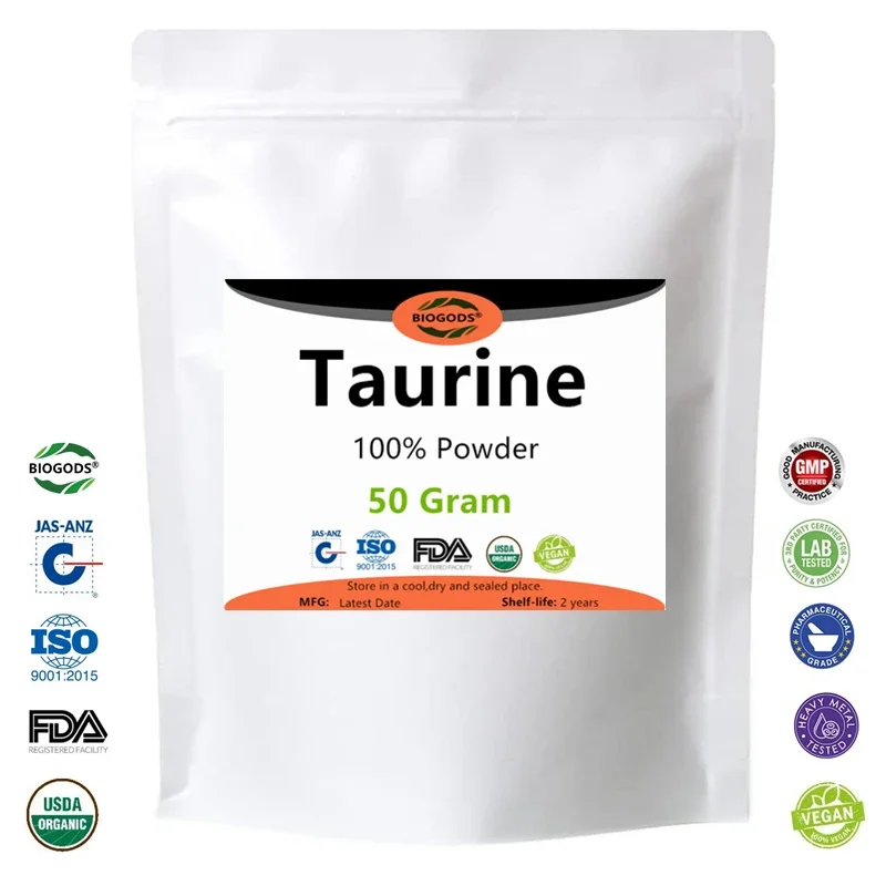 50-1000g 100% Pure Taurine Amino Acid,Free Shipping