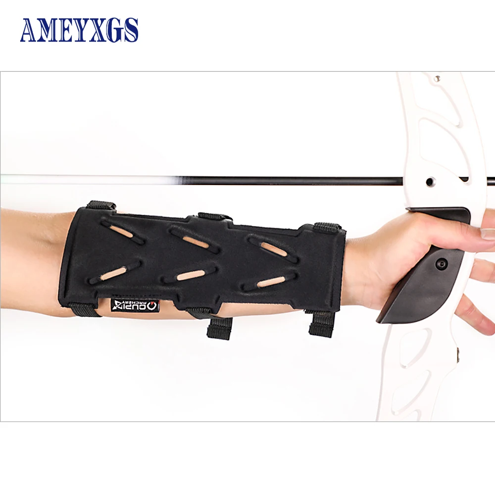

Adjustable Archery Arm Guard Bow Shooting Protector Armguard Guards Wrist Armguards Forearm Elastic Accessories Protector