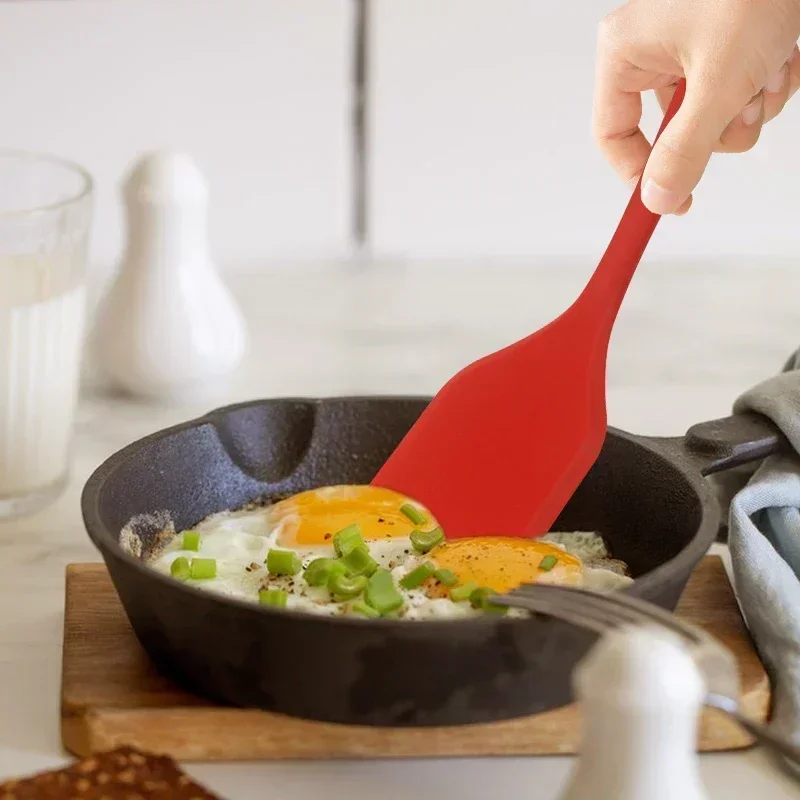Silicone Cooking Leakage Spatula Dense Shovel Fried FishOmelette Shovel Non-stick Spatula Kitchen Cooking Tools 3
