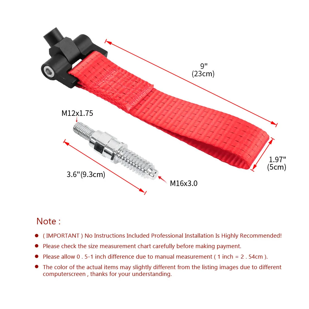 Universal Racing Abschlepp gurt Abschlepp haken Seil für BMW