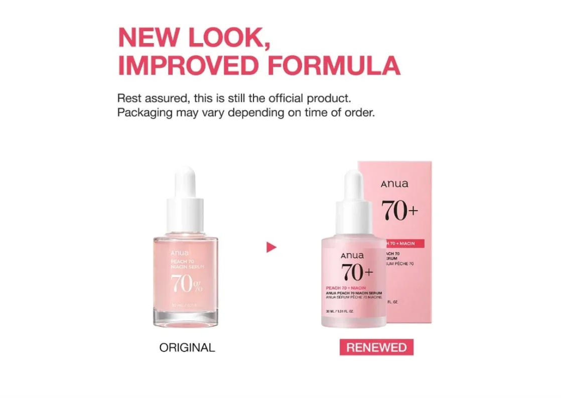 Anua Original Vitamin Whitening Set Peach 70% Niacinamide Serum Dark Spot Serum Vitamin C Blemish ANUA Skincare Products