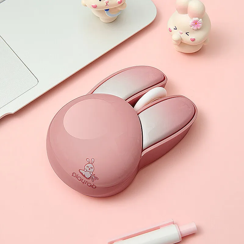 Little Rabbit Wireless Bluetooth Mouse 1600dpi Ultra Light Office Laptop Tablets Office Home Use Cute Female Many Buttons