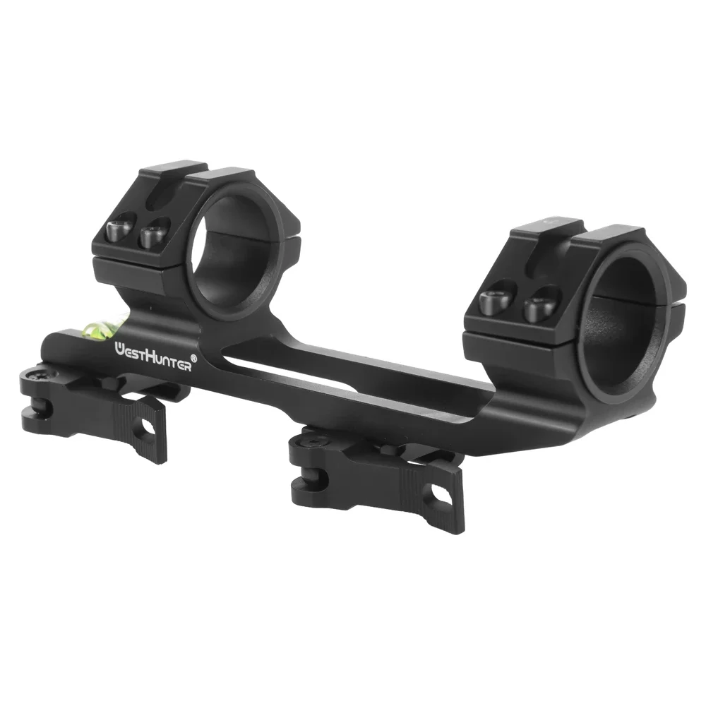 Quick Release One Piece Picatinny Scope Mount 25.4mm/30mm Riflescope Rings Bubble Level 20mm Rails
