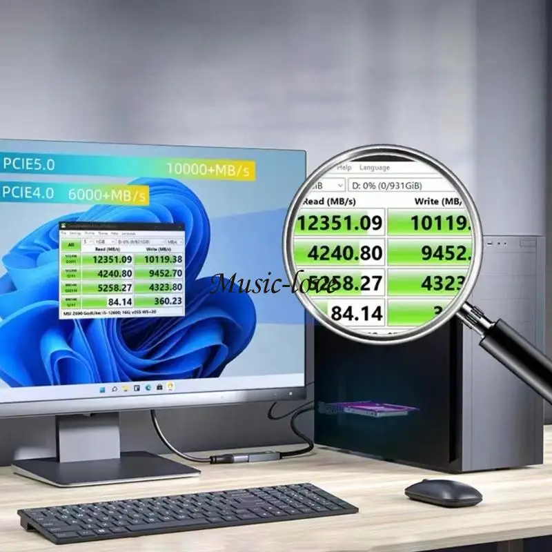 강력한 냉각 시스템 효율적인 203A를 갖춘 SFF 8639 드라이브용 PCIe 5.0 4X U.2 확장 카드