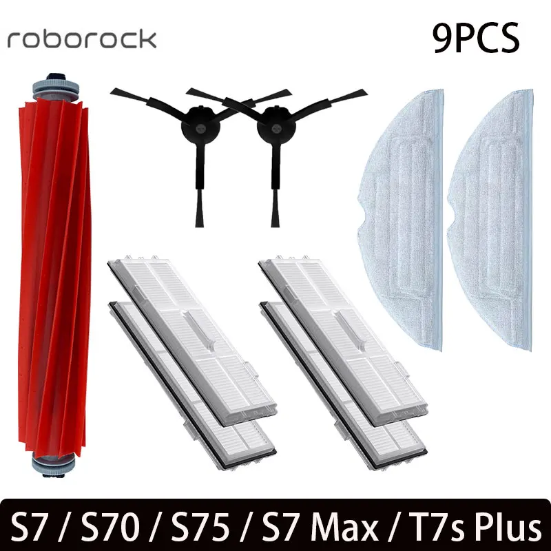 Kit Pièces De Rechange Pour Aspirateur Robot Roborock S7 - Tampons, Brosses, Filtres, Neuf Sous Blister