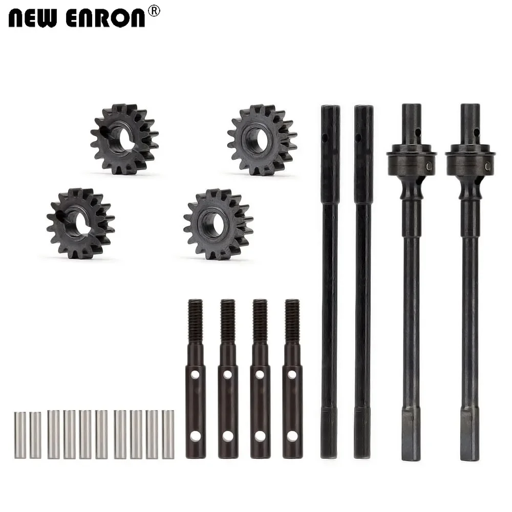 

NEW ENRON Steel Front&Rear Internal CVD Drive Shaft and Gear for RC Crawler Car Axial 1/10 SCX10 II 90046 90047 Portal Axle