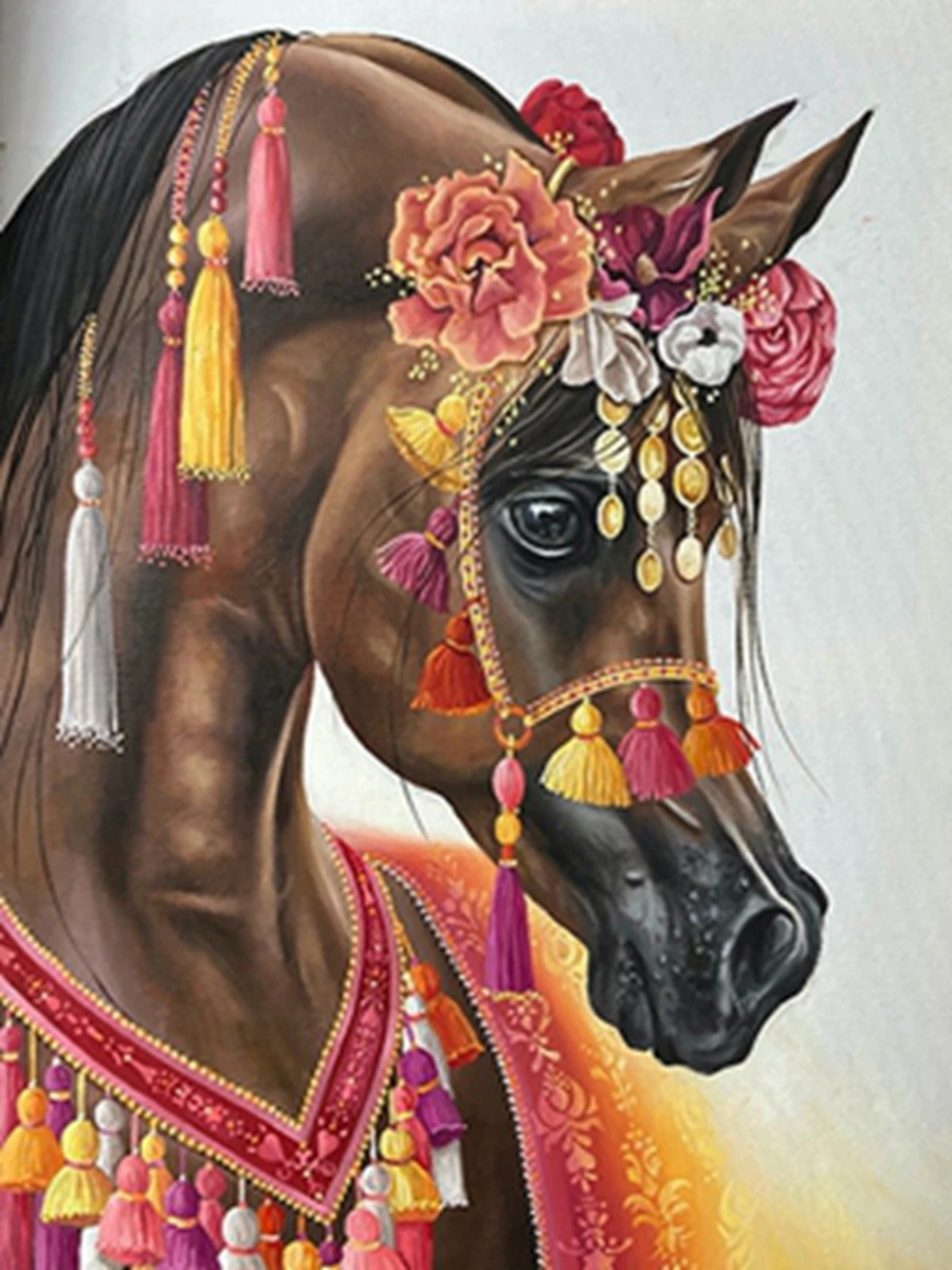 Beautiful Arabian Horses Diamond Painting Kit with Free Shipping – 5D  Diamond Paintings