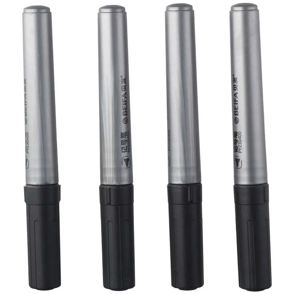 

4PCS 3mm Chisel Tip Marker Pen Pretty Black Plastics Aesthetic Highlighter Marker Office