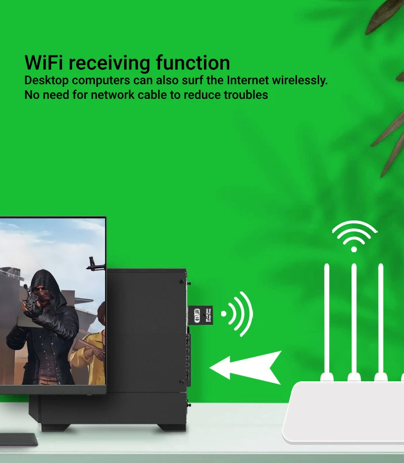 WIFI 6 AX900 Bluetooth 5.4 Network Card 2in1 Dongle Dual Band 2.4G&5GHz USB WiFi Network Wireless Wlan Receiver DRIVER FREE