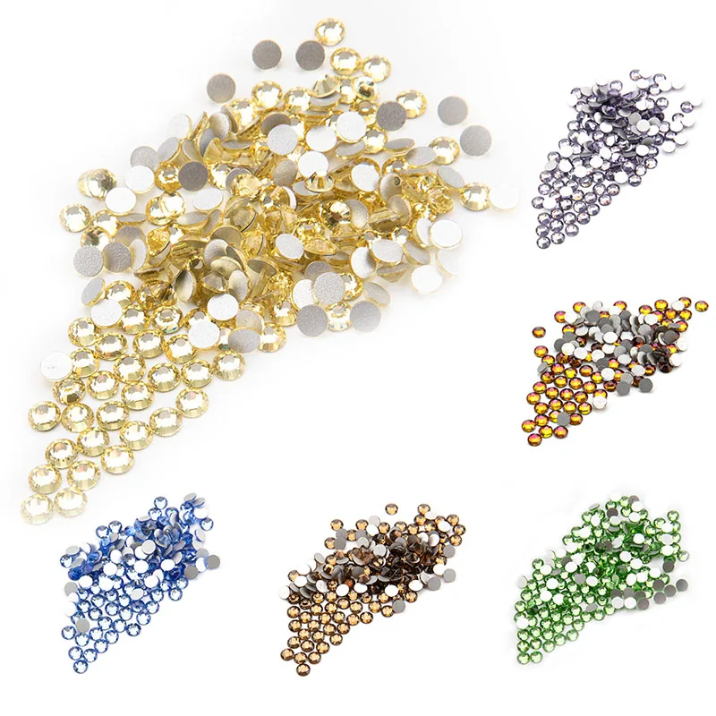 

Glitter SS30 10 Packs Color Non Hot Fix Rhinestone Crystal Stones Flatback Rhinestoens For Clothes Bag Shoes Decoration